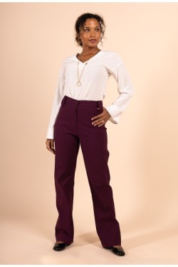 Pantalon coupe bootcut stretch