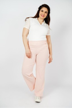 Pantalon taille haute stretch