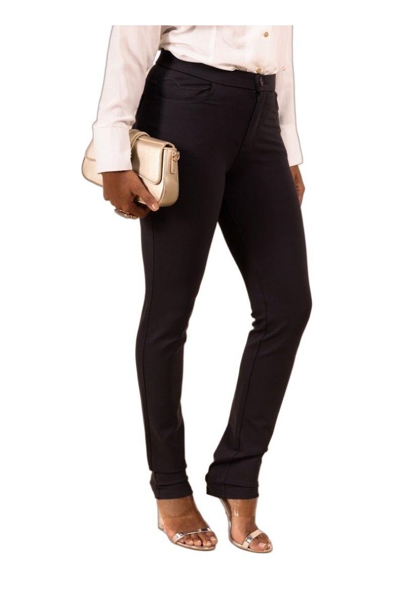 Pantalon slim taille haute