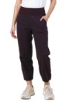 Pantalon en coton taille haute élastiquée