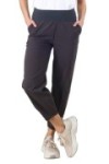 Pantalon en coton taille haute élastiquée