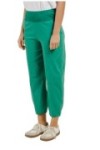 Pantalon en coton taille haute élastiquée