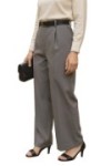 Pantalon large et fluide taille haute