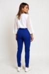 Pantalon slim en coton avec détails cloutés