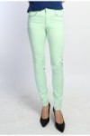 Pantalon slim en coton avec détails cloutés
