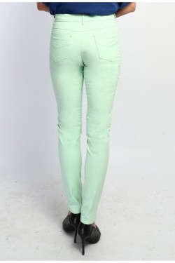 Pantalon slim en coton avec détails cloutés