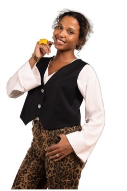 Gilet tailleur sans manche
