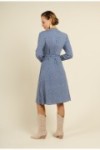 Robe porte-feuille à l'imprimé de petit pois