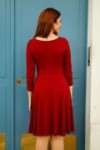 Robe fluide évasée tissu stretch confortable