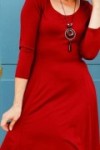 Robe fluide évasée tissu stretch confortable