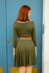 Robe fluide évasée tissu stretch confortable