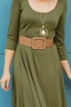 Robe fluide évasée tissu stretch confortable