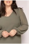 Robe fluide à manches longues