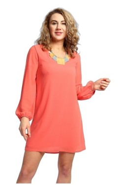 Robe fluide à manches longues