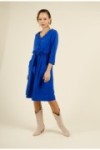 Robe taille ceinturée avec laçage