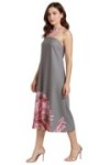 Robe longue à col croisé imprimé floral