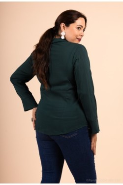 Chemise cintré col en V