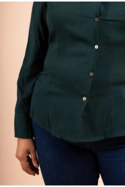 Chemise cintré col en V