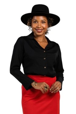 Chemise cintré col en V