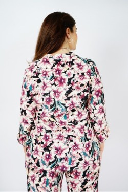 Chemise fluide imprimée floral