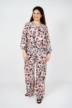 Chemise fluide imprimée floral